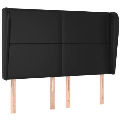 Uzglavlje s ušima crno 147x23x118/128 cm od umjetne kože - Crna 147 x 23 x 118/128 cm 1 Cijena