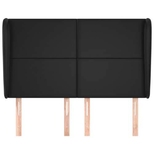Uzglavlje s ušima crno 147x23x118/128 cm od umjetne kože - Crna 147 x 23 x 118/128 cm 1 Cijena
