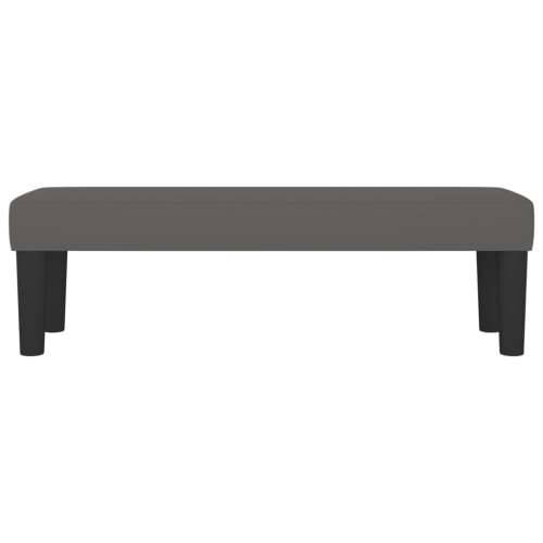 Klupa sivi 100x30x30 cm od umjetne kože - Siva 100 x 30 x 30 cm Cijena