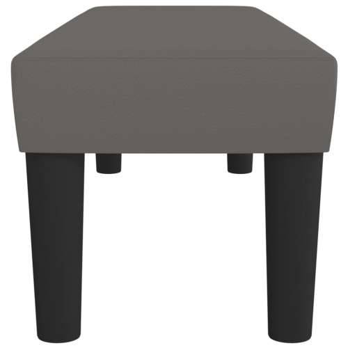 Klupa sivi 100x30x30 cm od umjetne kože - Siva 100 x 30 x 30 cm Cijena