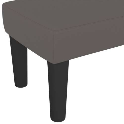 Klupa sivi 100x30x30 cm od umjetne kože - Siva 100 x 30 x 30 cm Cijena