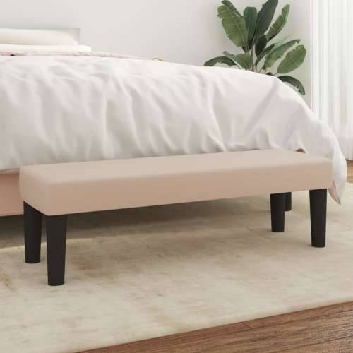Klupa boja cappuccina 100x30x30 cm od umjetne kože - Boja cappuccina 100 x 30 x 30 cm Cijena