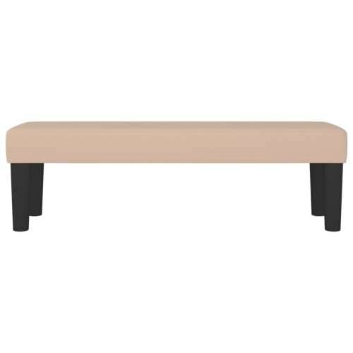 Klupa boja cappuccina 100x30x30 cm od umjetne kože - Boja cappuccina 100 x 30 x 30 cm Cijena