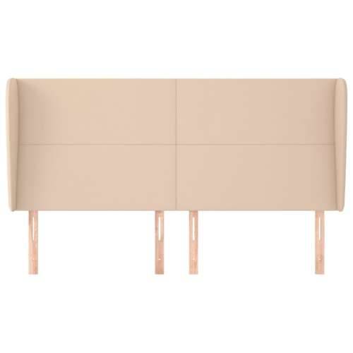 Uzglavlje s ušima boja cappuccina 203x23x118/128cm umjetna koža - Boja cappuccina 203 x 23 x 118/128 cm 1 Cijena