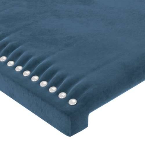 Uzglavlje s ušima tamnoplavo 163x23x118/128 cm baršunasto - Tamno plava 163 x 23 x 118/128 cm 1 Cijena
