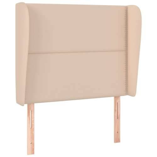 Uzglavlje s ušima boja cappuccina 93x23x118/128 cm umjetna koža - Boja cappuccina 93 x 23 x 118/128 cm 1 Cijena