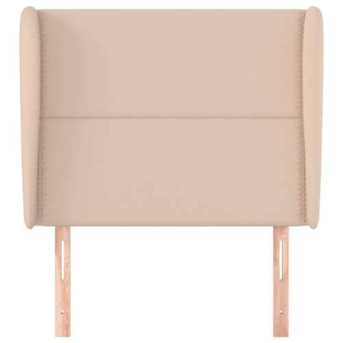 Uzglavlje s ušima boja cappuccina 93x23x118/128 cm umjetna koža - Boja cappuccina 93 x 23 x 118/128 cm 1 Cijena