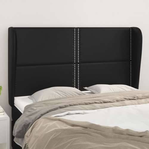 Uzglavlje s ušima crno 147x23x118/128 cm od umjetne kože - Crna 147 x 23 x 118/128 cm 1 Cijena