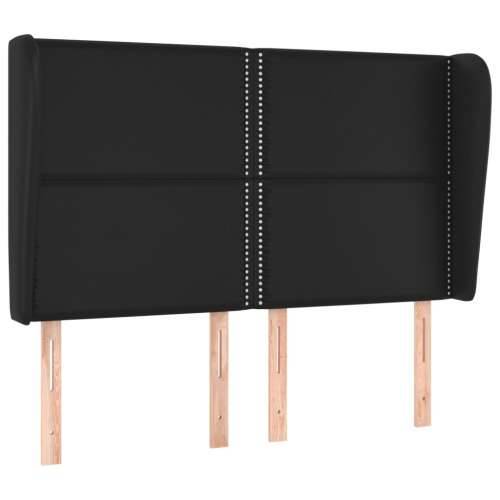 Uzglavlje s ušima crno 147x23x118/128 cm od umjetne kože - Crna 147 x 23 x 118/128 cm 1 Cijena