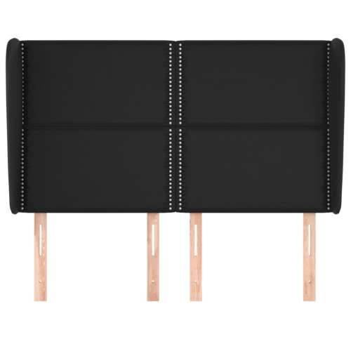 Uzglavlje s ušima crno 147x23x118/128 cm od umjetne kože - Crna 147 x 23 x 118/128 cm 1 Cijena
