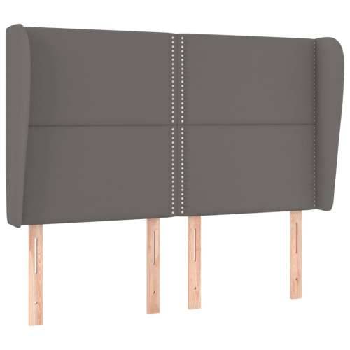 Uzglavlje s ušima sivo 147x23x118/128 cm od umjetne kože - Siva 147 x 23 x 118/128 cm 1 Cijena
