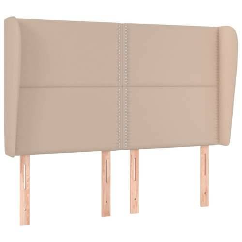 Uzglavlje s ušima boja cappuccina 147x23x118/128cm umjetna koža - Boja cappuccina 147 x 23 x 118/128 cm 1 Cijena