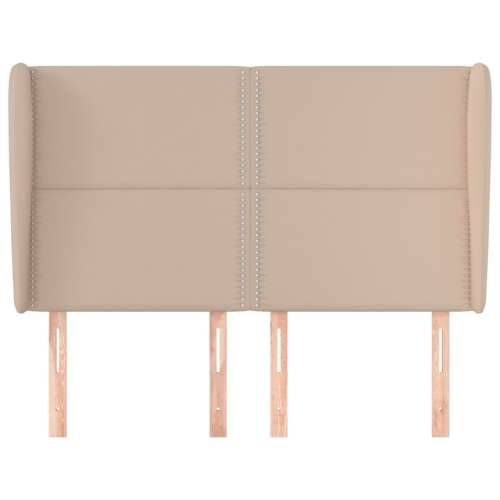 Uzglavlje s ušima boja cappuccina 147x23x118/128cm umjetna koža - Boja cappuccina 147 x 23 x 118/128 cm 1 Cijena