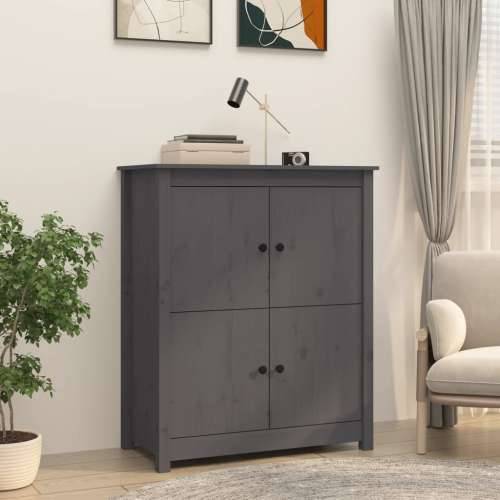 Komoda siva 83 x 41,5 x 100 cm od masivne borovine - Siva 1 Cijena