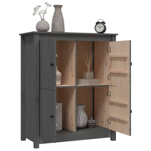 Komoda siva 83 x 41,5 x 100 cm od masivne borovine - Siva 1 Cijena
