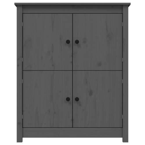 Komoda siva 83 x 41,5 x 100 cm od masivne borovine - Siva 1 Cijena
