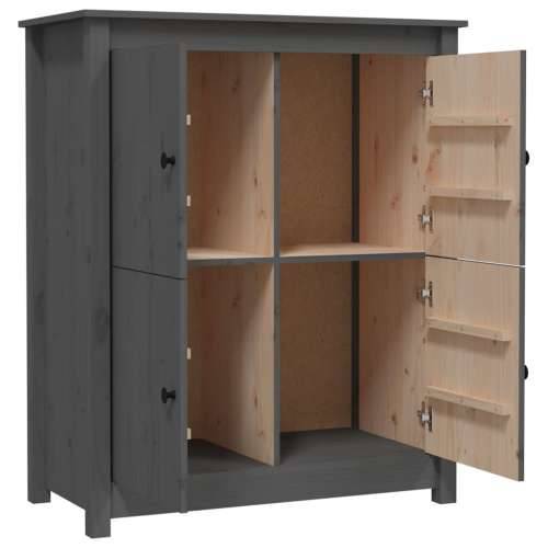 Komoda siva 83 x 41,5 x 100 cm od masivne borovine - Siva 1 Cijena