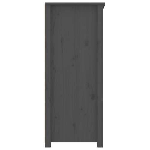 Komoda siva 83 x 41,5 x 100 cm od masivne borovine - Siva 1 Cijena