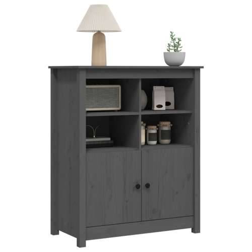 Komoda siva 83 x 41,5 x 100 cm od masivne borovine - Siva 1 Cijena