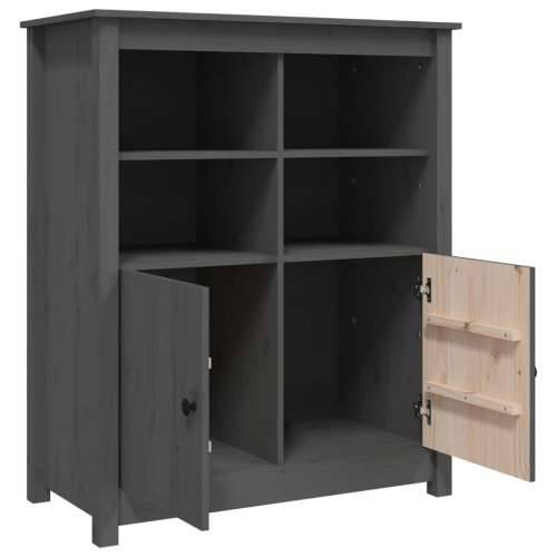 Komoda siva 83 x 41,5 x 100 cm od masivne borovine - Siva 1 Cijena