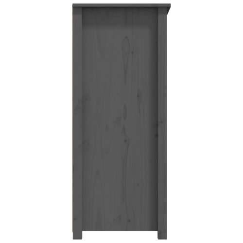 Komoda siva 83 x 41,5 x 100 cm od masivne borovine - Siva 1 Cijena