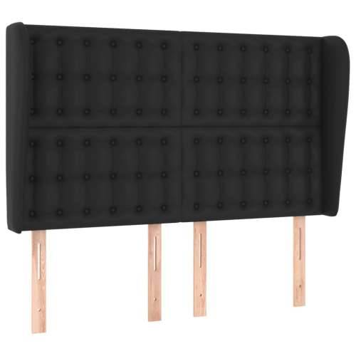 Uzglavlje s ušima crno 147x23x118/128 cm od umjetne kože - Crna 147 x 23 x 118/128 cm 1 Cijena