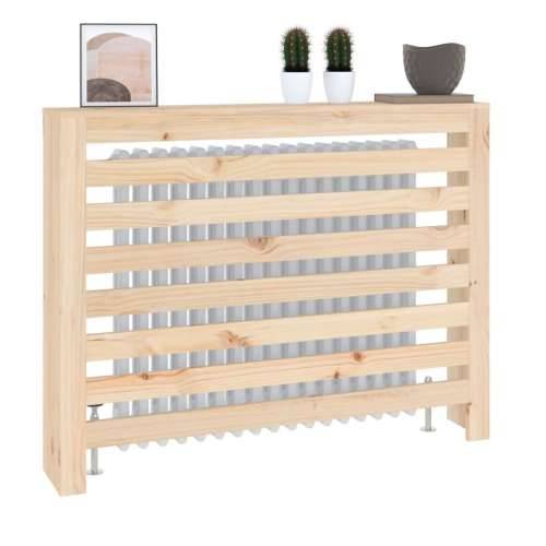 Maska za radijator - Pokrov za radijator 108,5 x 19 x 84 cm od masivne borovine - Prirodna 108.5 x 19 x 84 cm 1 Cijena
