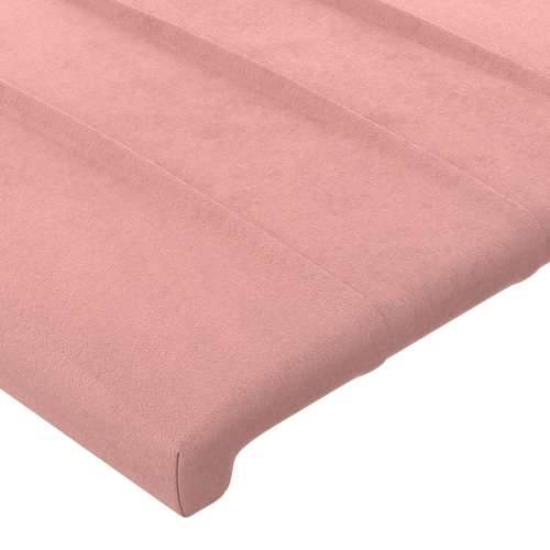 Uzglavlje s ušima ružičasto 83 x 23 x 118/128 cm baršunasto - Ružičasta 83 x 23 x 118/128 cm 1 Cijena
