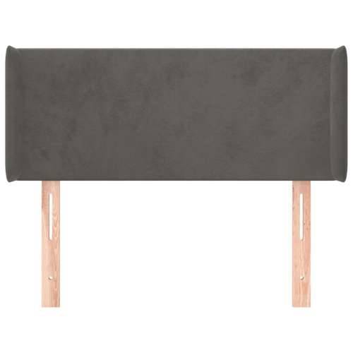 Uzglavlje s ušima tamnosivo 93x16x78/88 cm baršunasto - Tamno siva 93 x 16 x 78/88 cm 1 Cijena