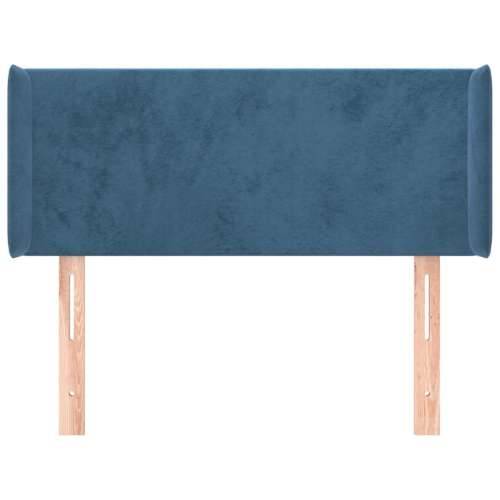 Uzglavlje s ušima tamnoplavo 93x16x78/88 cm baršunasto - Tamno plava 93 x 16 x 78/88 cm 1 Cijena