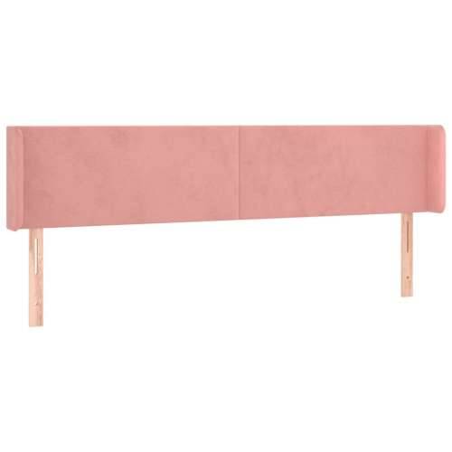 Uzglavlje s ušima ružičasto 203x16x78/88 cm baršunasto - Ružičasta 203 x 16 x 78/88 cm 1 Cijena
