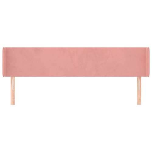 Uzglavlje s ušima ružičasto 203x16x78/88 cm baršunasto - Ružičasta 203 x 16 x 78/88 cm 1 Cijena