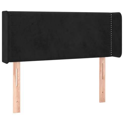 Uzglavlje s ušima crno 83x16x78/88 cm baršunasto - Crna 83 x 16 x 78/88 cm 1 Cijena