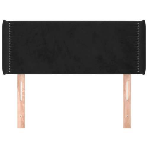 Uzglavlje s ušima crno 83x16x78/88 cm baršunasto - Crna 83 x 16 x 78/88 cm 1 Cijena