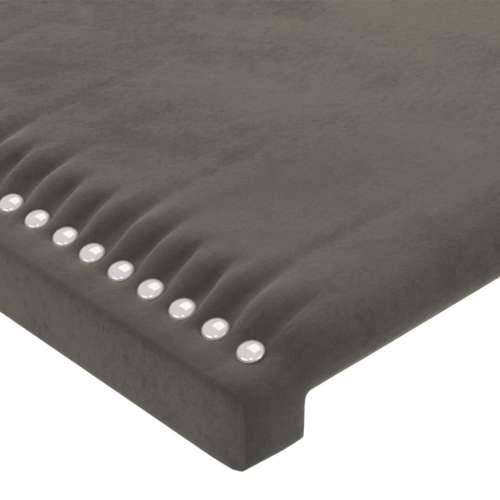 Uzglavlje s ušima tamnosivo 147x16x78/88 cm baršunasto - Tamno siva 147 x 16 x 78/88 cm 1 Cijena