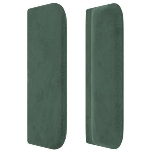 Uzglavlje s ušima tamnozeleno 203x16x78/88 cm baršunasto - Tamnozelena 203 x 16 x 78/88 cm 1 Cijena