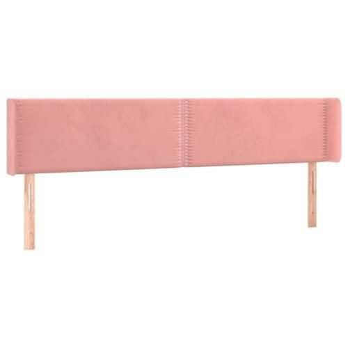 Uzglavlje s ušima ružičasto 203x16x78/88 cm baršunasto - Ružičasta 203 x 16 x 78/88 cm 1 Cijena