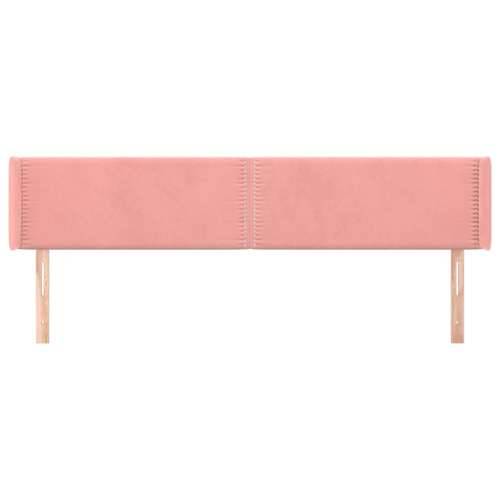 Uzglavlje s ušima ružičasto 203x16x78/88 cm baršunasto - Ružičasta 203 x 16 x 78/88 cm 1 Cijena
