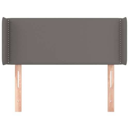 Uzglavlje s ušima sivo 83x16x78/88 cm od umjetne kože - Siva 83 x 16 x 78/88 cm 1 Cijena