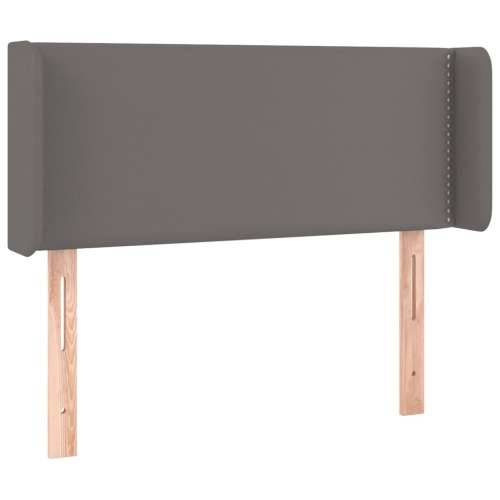 Uzglavlje s ušima sivo 93x16x78/88 cm od umjetne kože - Siva 93 x 16 x 78/88 cm 1 Cijena