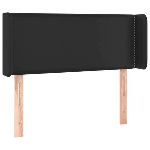 Uzglavlje s ušima crno 103x16x78/88 cm od umjetne kože - Crna 103 x 16 x 78/88 cm 1 Cijena