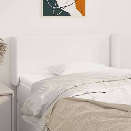 Uzglavlje s ušima bijelo 103x16x78/88 cm od umjetne kože - Bijela 103 x 16 x 78/88 cm 1 Cijena