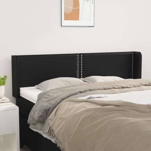 Uzglavlje s ušima crno 147x16x78/88 cm od umjetne kože - Crna 147 x 16 x 78/88 cm 1 Cijena