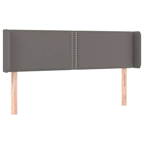 Uzglavlje s ušima sivo 147x16x78/88 cm od umjetne kože - Siva 147 x 16 x 78/88 cm 1 Cijena