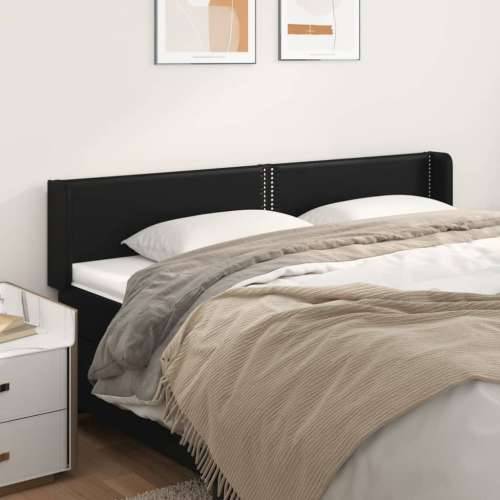Uzglavlje s ušima crno 163x16x78/88 cm od umjetne kože - Crna 163 x 16 x 78/88 cm 1 Cijena