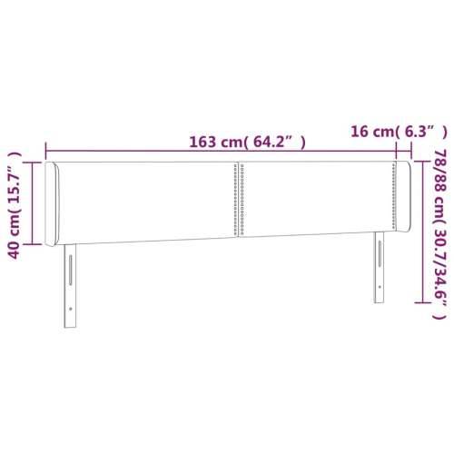 Uzglavlje s ušima crno 163x16x78/88 cm od umjetne kože - Crna 163 x 16 x 78/88 cm 1 Cijena