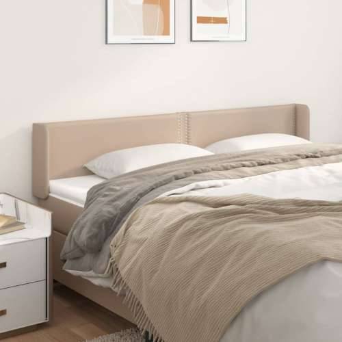 Uzglavlje s ušima boja cappuccina 183x16x78/88 cm umjetna koža - Boja cappuccina 183 x 16 x 78/88 cm 1 Cijena