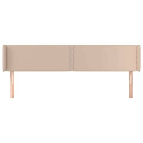 Uzglavlje s ušima boja cappuccina 183x16x78/88 cm umjetna koža - Boja cappuccina 183 x 16 x 78/88 cm 1 Cijena