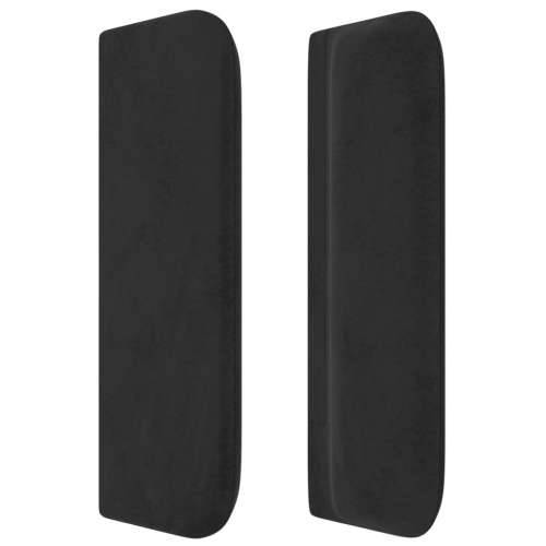 Uzglavlje s ušima crno 163x16x78/88 cm baršunasto - Crna 163 x 16 x 78/88 cm 1 Cijena