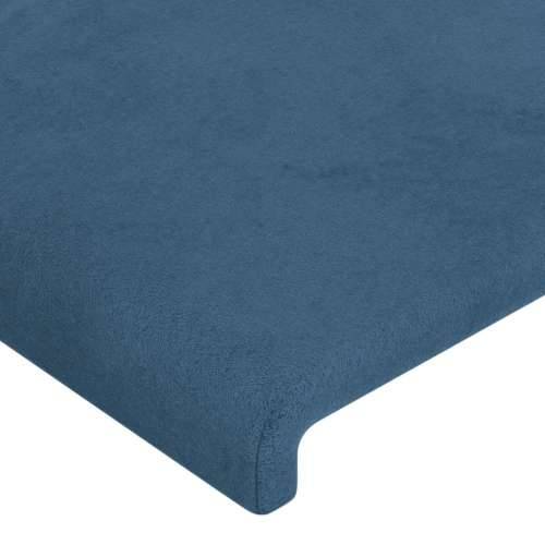 Uzglavlje s ušima tamnoplavo 83x16x118/128 cm baršunasto - Tamno plava 83 x 16 x 118/128 cm 1 Cijena